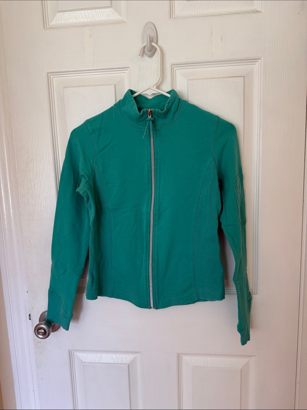 Danskin Teal Full-Zip Bomber Jacket